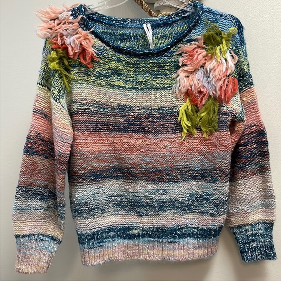 Anthropologie Embellished Ombre Sweater RARE Sold out NWT $198 - Picture 4 of 5